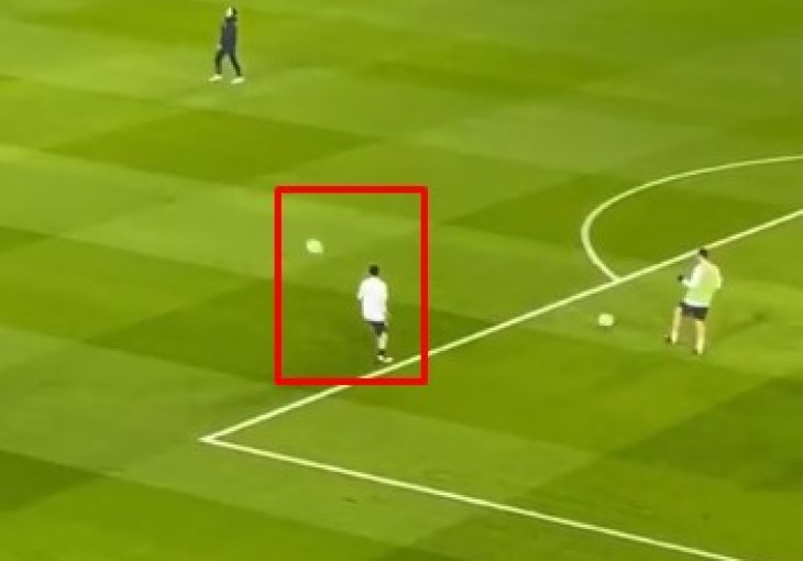 AUUUUUU, JE LI OVO MOGUĆE? Lopta ide iz zraka, ali Messi kao da ima magnet: Savršen prijem VIDEO