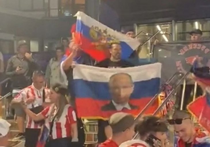 Đokovićevi navijači slavili uz kokarde i zastave s Putinovim likom. Četvorica uhapšena