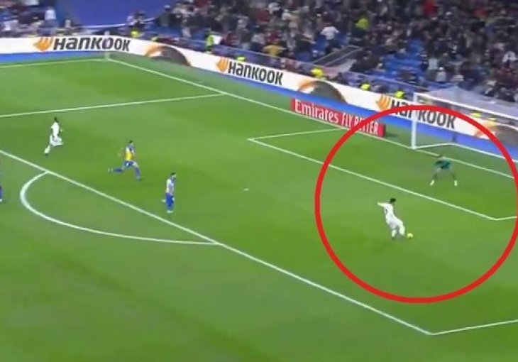 Modrić je dao savršenu loptu za Asensija, Španjolac promašio zicer (VIDEO)