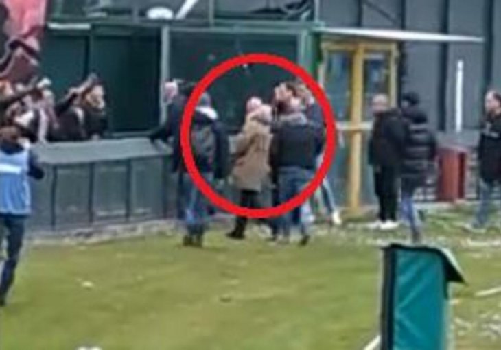 PRIŠAO OGRADI, PA KRENUO DA PLJUJE NAVIJAČE: Neviđeni skandal, PREDSJEDNIK kluba pokušava da se opere zbog ODVRATNOG čina! VIDEO