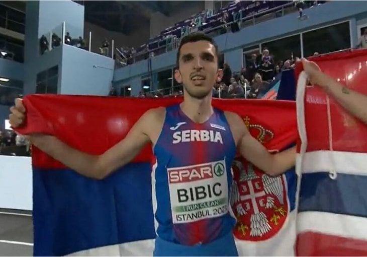 SRBIJA OSVOJILA PRVU MEDALJU NA EVROPSKOM PRVENSTVU: Elzan Bibić treći u trci na 3000 metara! 