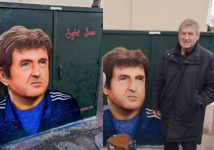 Safet Sušić dobio još jedan mural u Parizu, ponosno je pozirao ispred njega