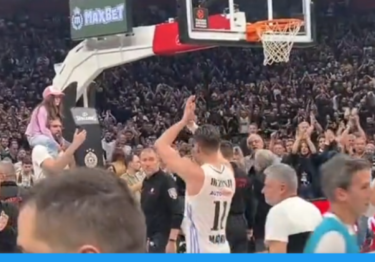 Navijači Partizana ispratili aplauzima Musu i Hezonju (VIDEO)
