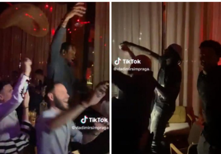 PANTER U TRANSU - ISPLIVAO SNIMAK LUDOG SLAVLJA KOŠRAKAŠA PARTIZANA! Kapiten na STOLICI dok grmi popularni navijački hit! (VIDEO)