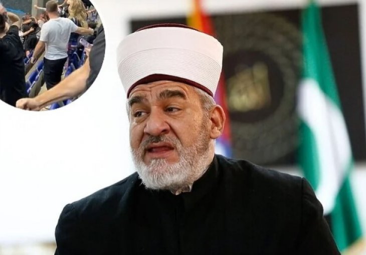 IZAZVAO JE KOMENTARE Muftija Jusufspahić bodrio Partizan u kopu s Grobarima, snimio je i ludnicu na kraju meča