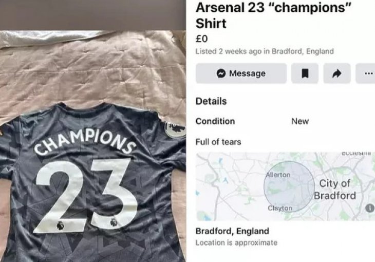 PRERANO SE ZALETIO: Razočarani navijač Arsenala postavio oglas za 