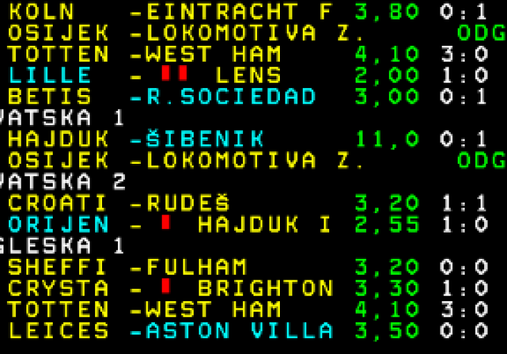 Kako su se rezultati provjeravali nekad: Čuveni teletext, osijediš dok provjeriš!