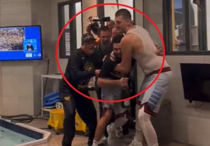 OBJAVLJEN SNIMAK NAKON UTAKMICE, POGLEDAJTE ŠTA JE JOKIĆ URADIO SVOM SAIGRAČU: Kamere snimile (VIDEO)