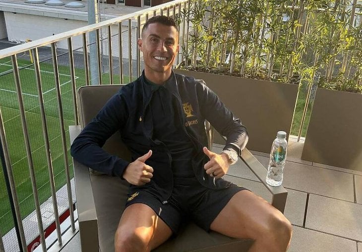 Ronaldo raspoložen uoči duela protiv Zmajeva, nakon treninga uživao u zalasku sunca!