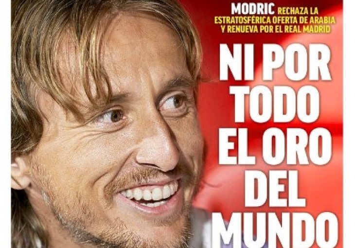 Španci su naslovnu stranu posvetili Modriću: Pohvale pljušte zbog jedne odluke