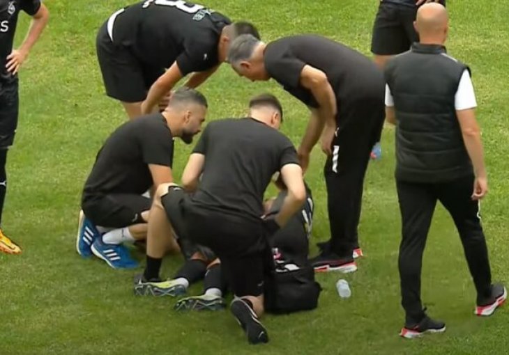 Uznemirujuće: Teška povreda mladog igrača Partizana, trener se uhvatio za glavu!