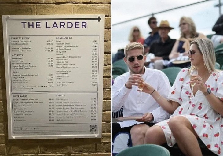 Cijene hrane i pića na Wimbledonu eksplodirale: Pivo devet, sladoled pet, sendviči 14 eura!