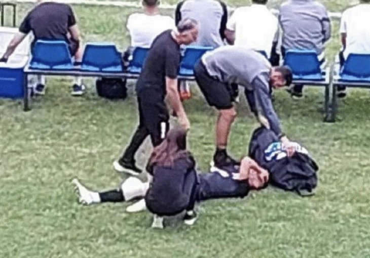 Nogometaš Partizana doživio jezivu povredu, od udarca je jaukao dok su mu pružali pomoć!