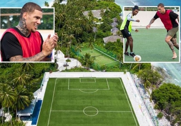 As Manchester Cityja bosonog zaigrao nogomet sa zaposlenicima i gostima hotela