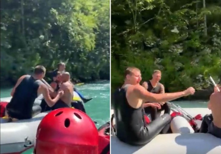 HIT! EVO GDJE JE JOKIĆ - PLIVA I VESLA NA DRINI: Masa POLUDJELA kad ga je vidjela, MVP slušao kako mu pjevaju! (VIDEO)