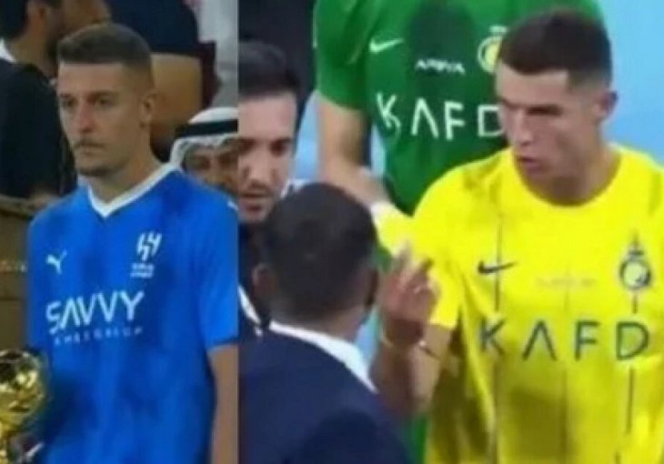 RONALDO GLEDA I NE VJERUJE: “Ja sam dao dva gola, zašto on!?” Portugalac pobjesnio zbog Srbina - najbolji je Sergej, a ne on!