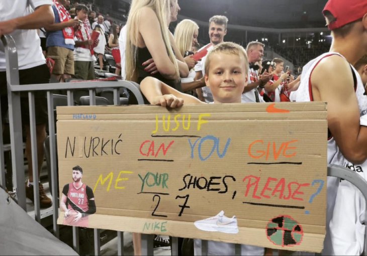 Mališan u Poljskoj navija za BiH i čeka suvenir od Nurkića!