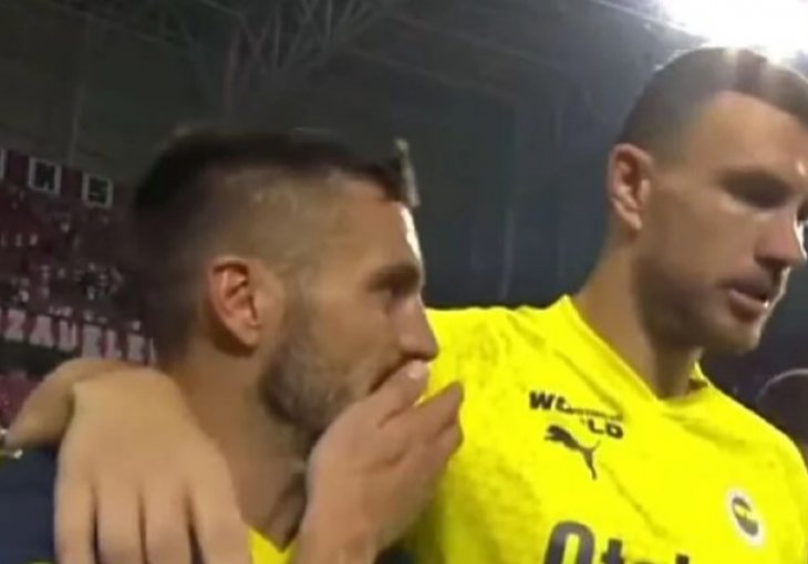 ODLIČAN ODNOS Džeko zagrlio Tadića nakon utakmice pa mu se požalio: 