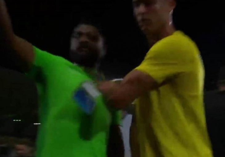 RONALDO NAPRAVIO SKANDAL! Urlao i vikao, pa GURNUO muškarca - drugi ga izvukli! (VIDEO)