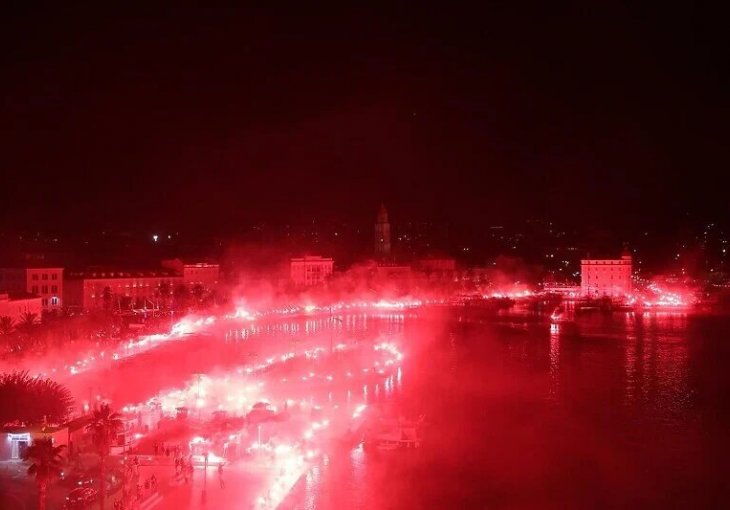 SPLIT DOSLOVNO GORI PRED DOLAZAK DINAMA: Ovako nešto svijet fudbala još nije upamtio (VIDEO)