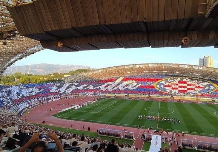 Torcida priredila spektakularnu koreografiju, slike s Poljuda obilaze svijet