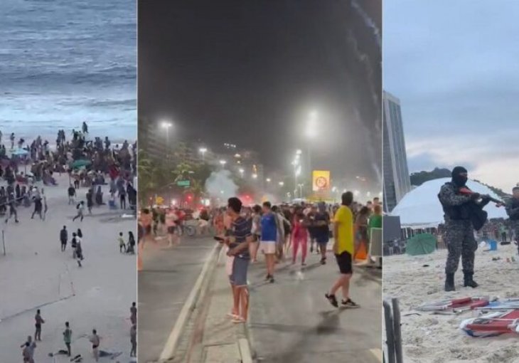 VELIKI SKANDAL U RIJU: Brazilci uletjeli Bocinim navijačima na plažu, policija došla i zapucala na Argentince
