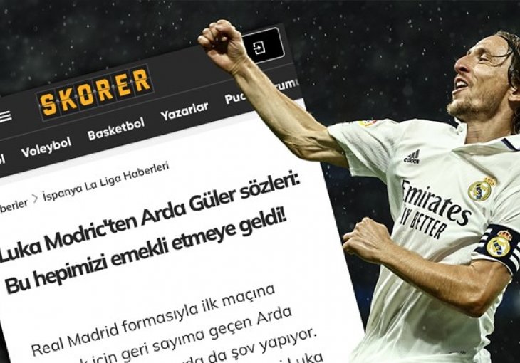 MODRIĆEVA IZJAVA HIT JE U TURSKOJ: 