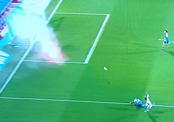 BAKLJA ZAMALO SPASILA DINAMO: Evo šta bi se dogodilo da je lopta pogodila pirotehničku napravu