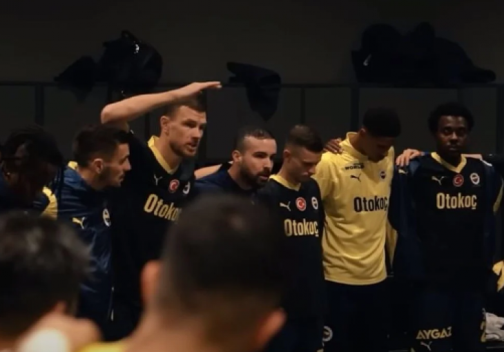 Igrači Fenerbahčea se zagrlili, a onda je Edin Džeko svima pokazao ko je gazda u svlačionici! (VIDEO)