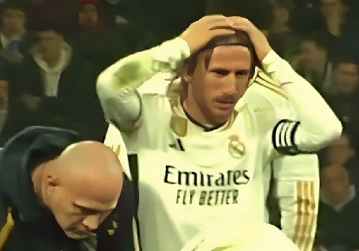 MODRIĆ JE DOŠAO DO SAIGRAČA: Samo nekoliko sekundi kasnije uhvatio se za glavu (VIDEO)