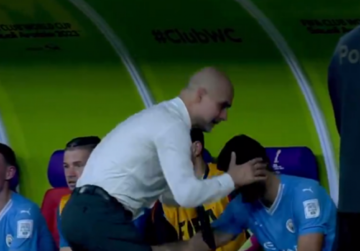 NIJE TO MALA STVAR: Pep ima miljenika u Cityju, prišao je do klupe i poljubio igrača bez kojeg 