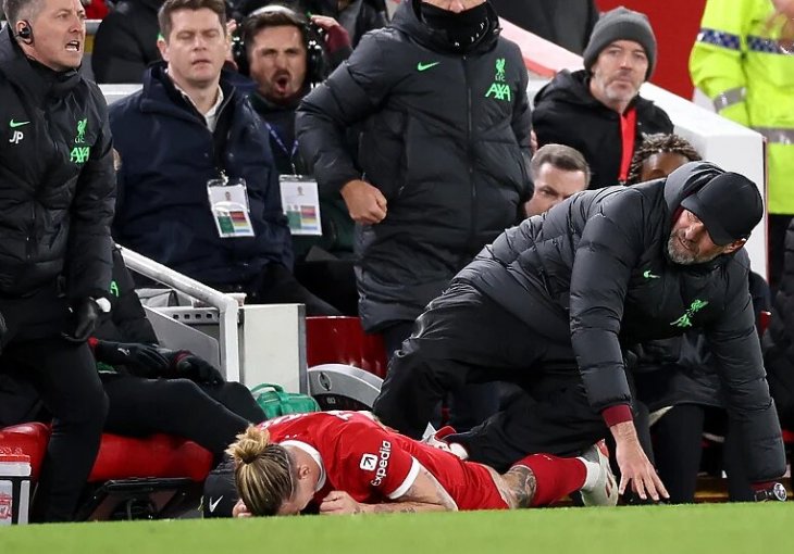 Tsimikas slomio ključnu kost nakon što je Klopp pao na njega, sada se oglasio i Saka: Bio sam fokusiran...