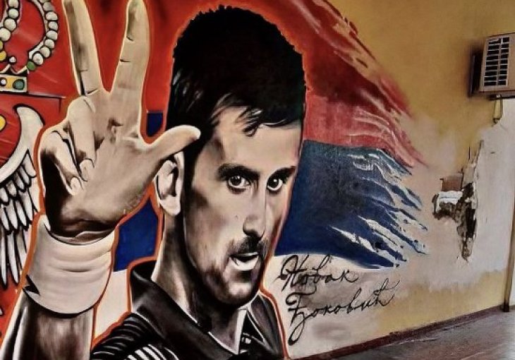 U BiH OSVANUO NOVI MURAL POSVEĆEN ĐOKOVIĆU,ALI SVI SU ZAPAZILI JEDNU STVAR :  