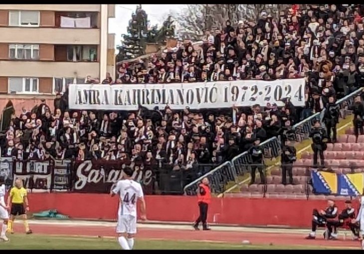 Ljudski gest Hordi zla - Navijači Sarajeva podigli parolu u čast rahmetli Amre Kahrimanović