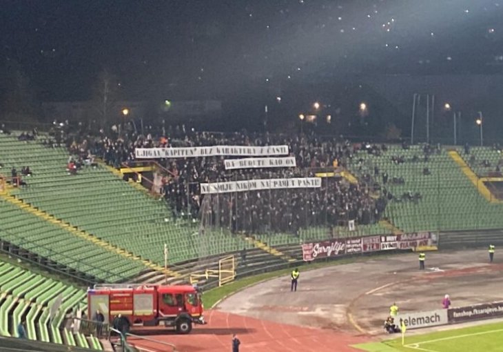 NEVJEROVATNOO: Pogledajte parolu navijača Sarajeva posvećenu doskorašnjem kapitenu