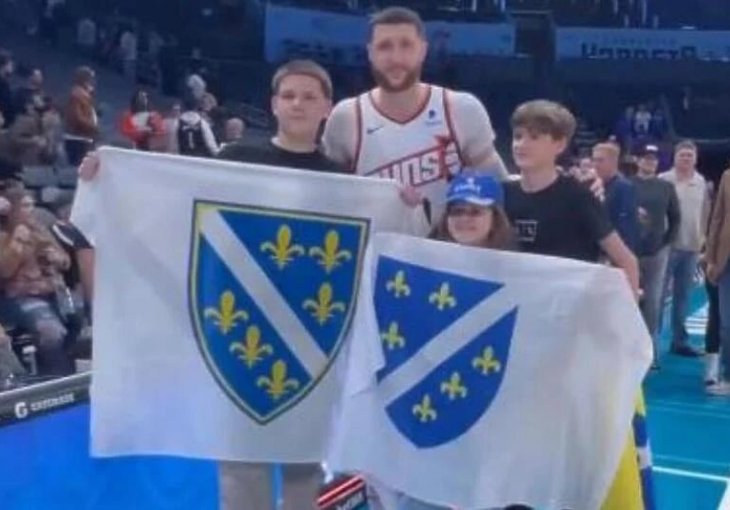 U CHARLOTTEU: NBA liga oduševljena navijačima koji su sa zastavom s ljiljanima bodrili Nurkića