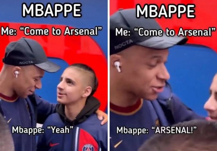 NEVJEROVATNOO: Pitao Mbappea da li će doći u Arsenal, a odgovor Francuza izazvao bijes svih na Emiratesu!