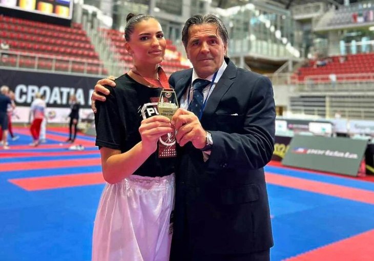 BRAVOOO: Emina Sipović prvakinja Svjetske karate lige za mlade u Poreču