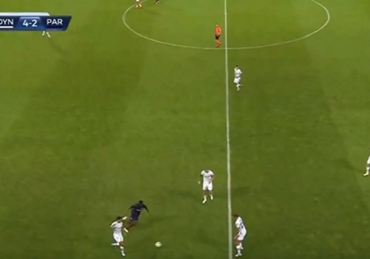 Na semaforu 73. minut, 4:2 za Dinamo, a na terenu bezdušno ponižavanje mladog igrača Partizana