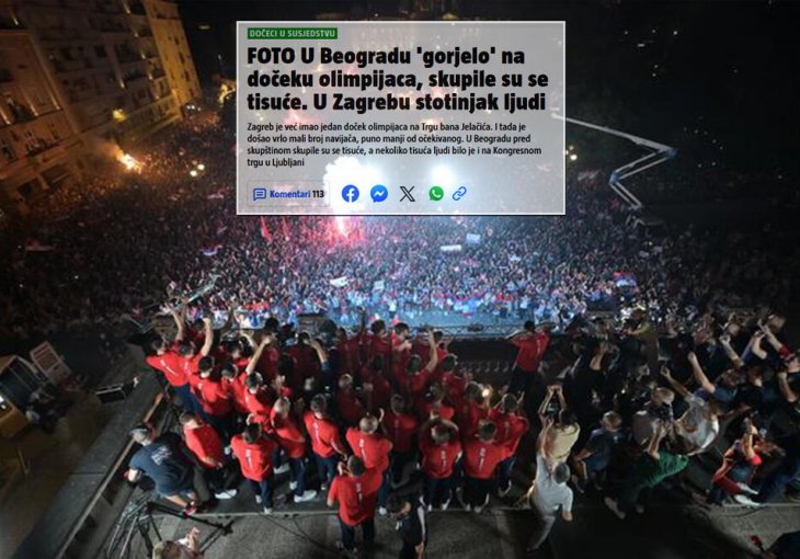 Hrvati o velikoj fešti u Beogradu: Srbi priredili olimpijcima spektakularan doček, a kod nas...