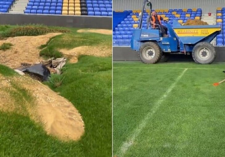 MA TAKO SE TO RADI: Krater na londonskom stadionu je prošlost, za samo dva dana riješen problem koji je potresao Engleze