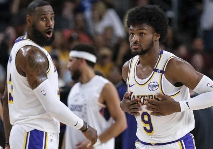 LeBron i Bronny James ispisali historiju: Prvi otac i sin zajedno u dresu Lakersa