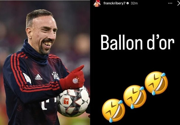 Ribery javno ismijao Zlatnu loptu poslije dodjele nagrade Rodriju