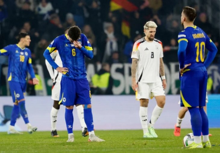 KRAJ UTAKMICE: Njemačka 7-0 Bosna i Hercegovina: NAJTEŽI PORAZ U HISTORIJI