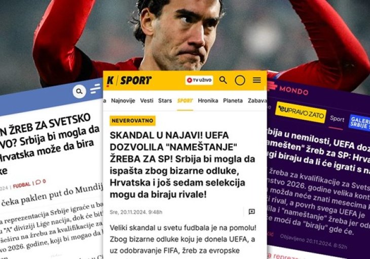 Srpski mediji: Skandal! UEFA omogućava Hrvatskoj da bira protivnike za SP