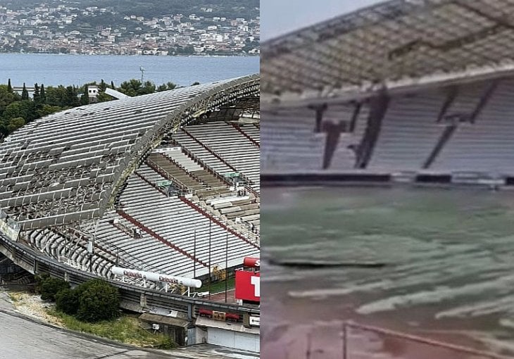 Poljud teško oštećen u velikoj oluji, Hajduk otkazao predstavljanje pojačanja