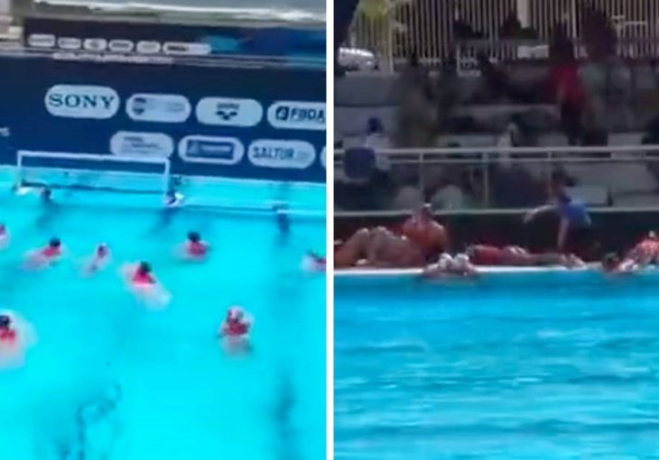 Pucnjava prekinula susret SP-a. Vaterpolistice izašle iz bazena i legle na tlo