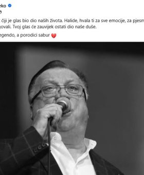 Edin Džeko se oprostio od Halida Bešlića: 