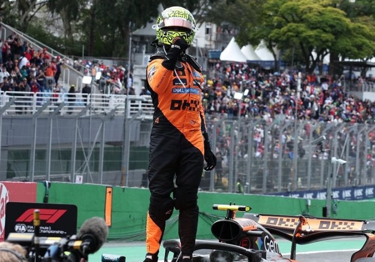 Lando Noris pobjedom došao na korak do titule: Brojni incidenti i katastrofa Ferarija u Brazilu