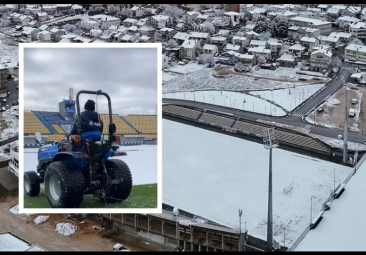 Snijeg prekrio i teren u Posušju, ali nema straha od odlaganja utakmice